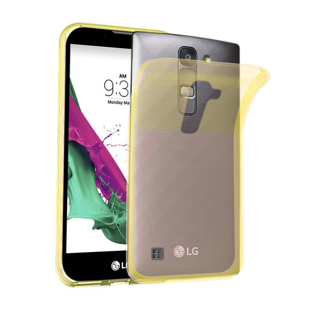 Cadorabo Hülle für LG G4C / G4 MINI / MAGNA Schutz Hülle in Gelb Schutzhülle TPU Silikon Cover Etui Case