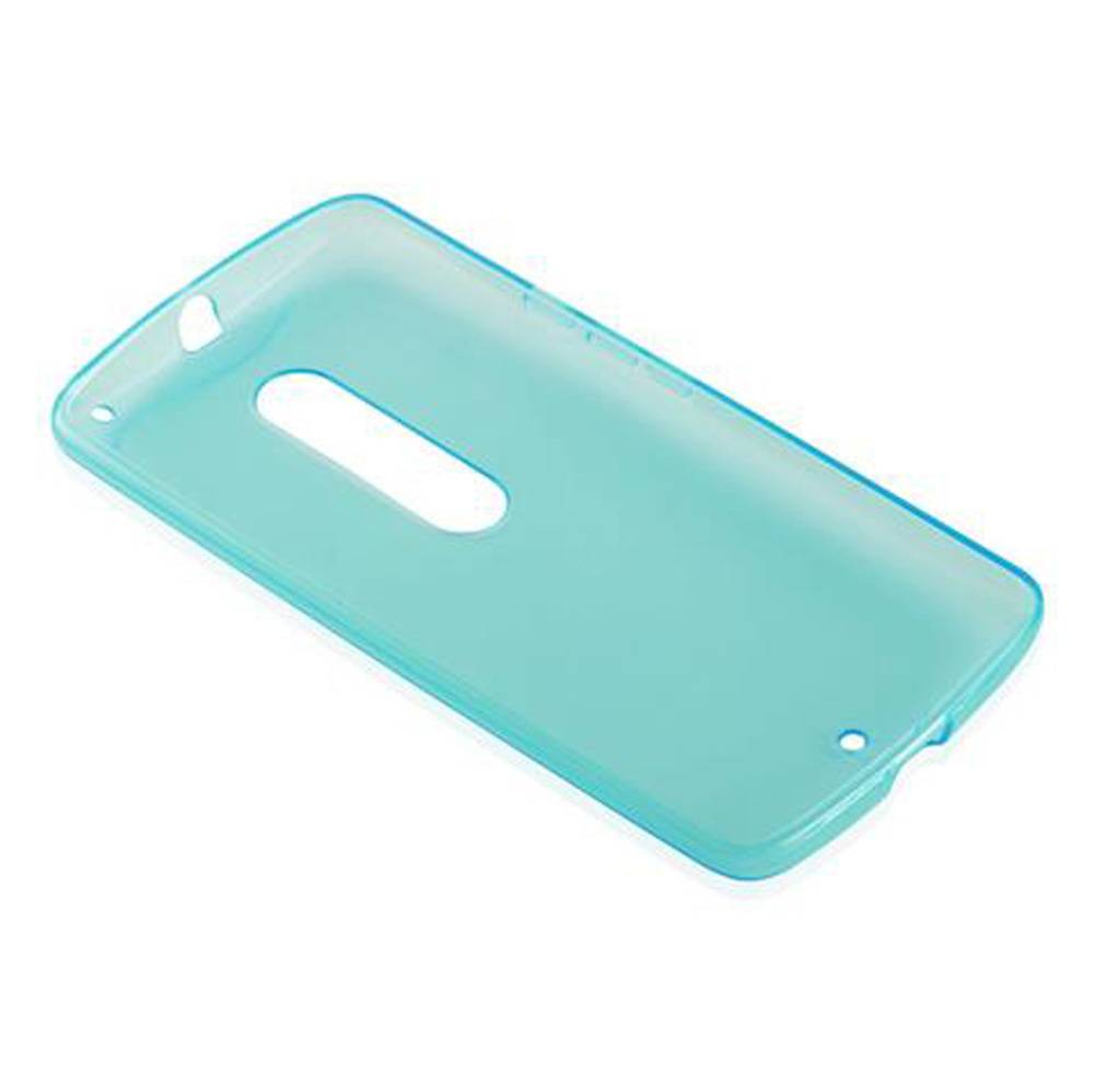 Cadorabo Hülle für Motorola MOTO X PLAY Schutz Hülle in Blau Schutzhülle TPU Silikon Cover Etui Case