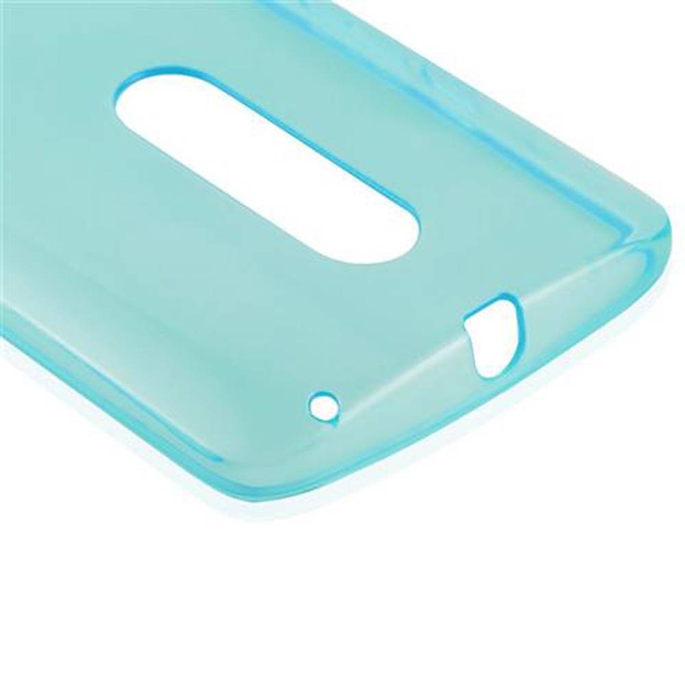 Cadorabo Hülle für Motorola MOTO X PLAY Schutz Hülle in Blau Schutzhülle TPU Silikon Cover Etui Case