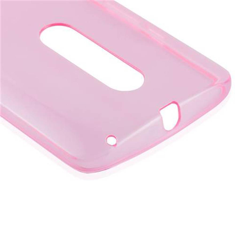 Cadorabo Hülle für Motorola MOTO X PLAY Schutz Hülle in Pink Schutzhülle TPU Silikon Cover Etui Case