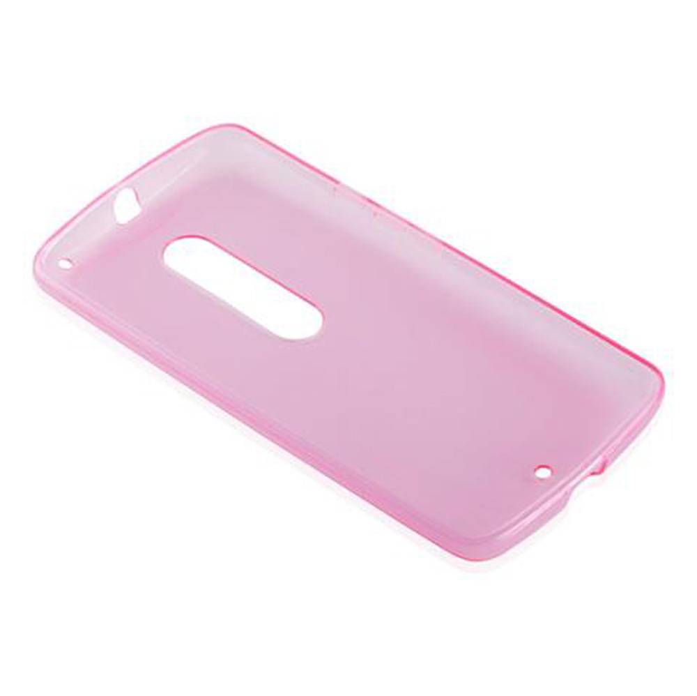 Cadorabo Hülle für Motorola MOTO X PLAY Schutz Hülle in Pink Schutzhülle TPU Silikon Cover Etui Case
