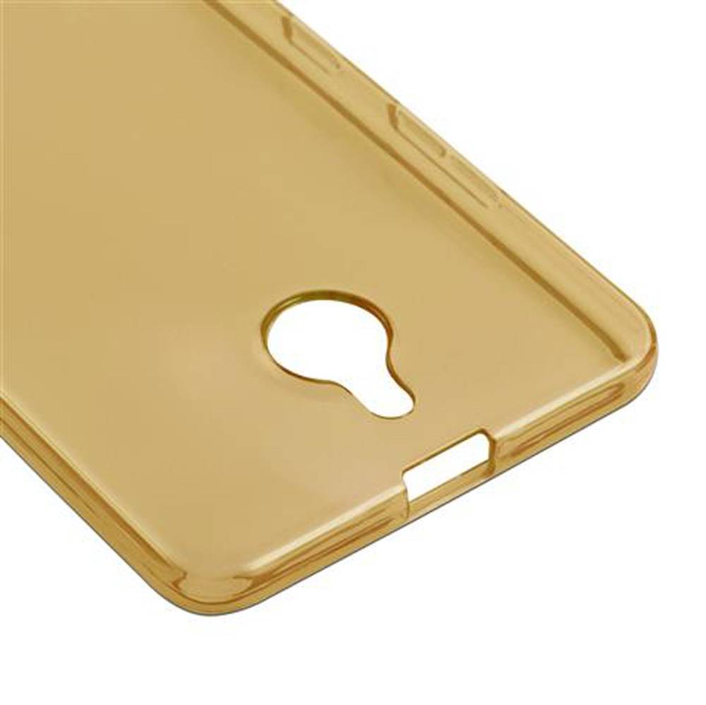 Cadorabo Hülle für Nokia Lumia 850 Schutz Hülle in Gelb Schutzhülle TPU Silikon Cover Etui Case