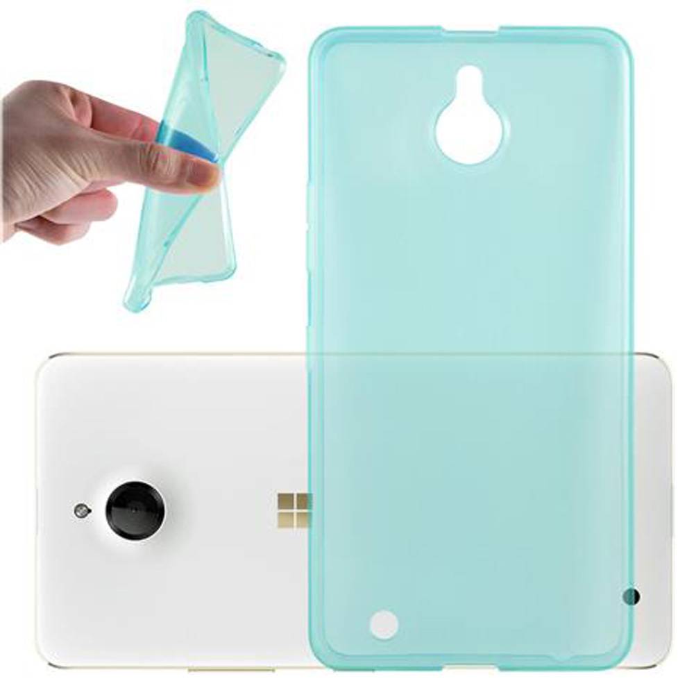 Cadorabo Hülle für Nokia Lumia 850 Schutz Hülle in Blau Schutzhülle TPU Silikon Cover Etui Case