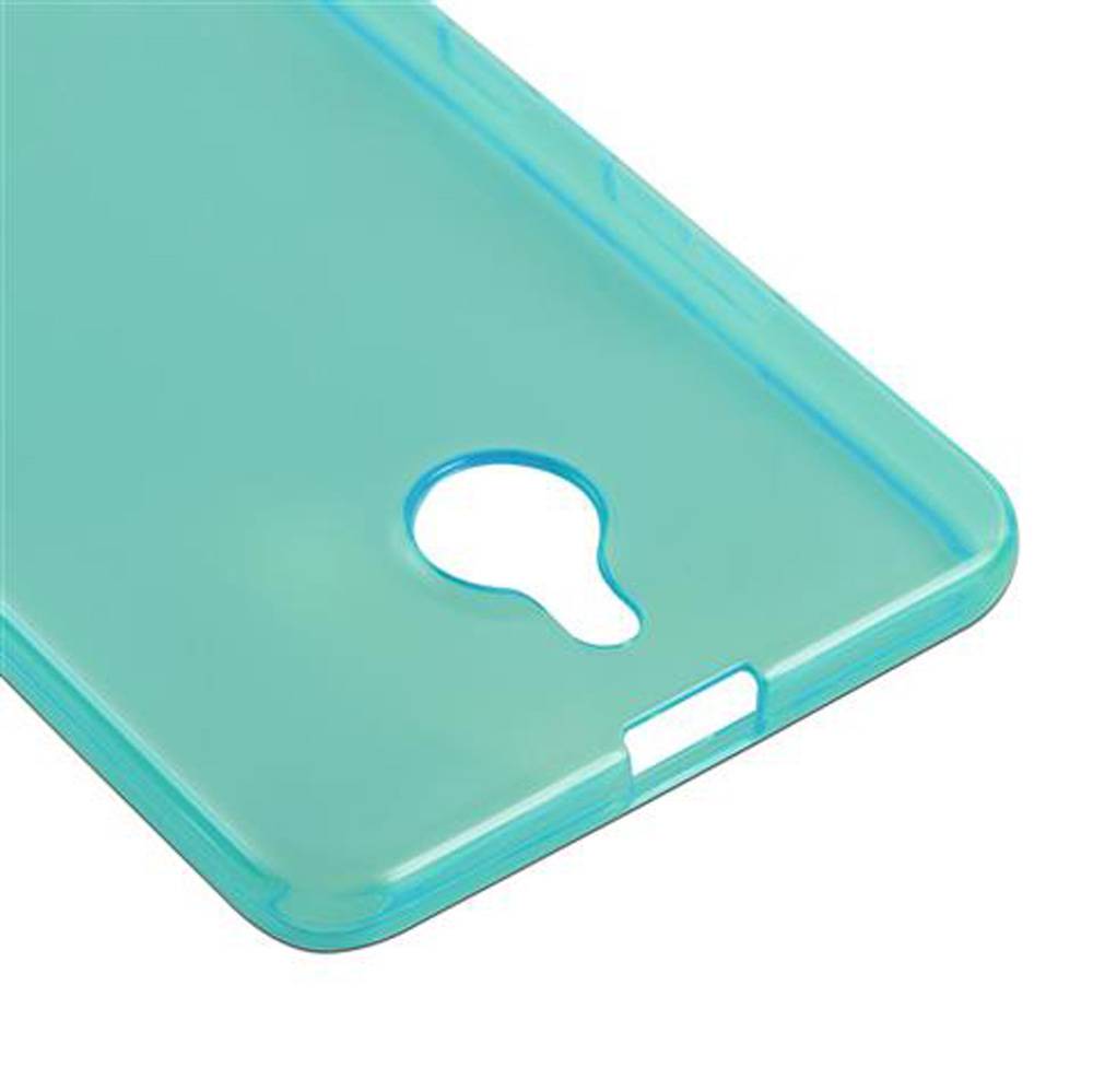 Cadorabo Hülle für Nokia Lumia 850 Schutz Hülle in Blau Schutzhülle TPU Silikon Cover Etui Case