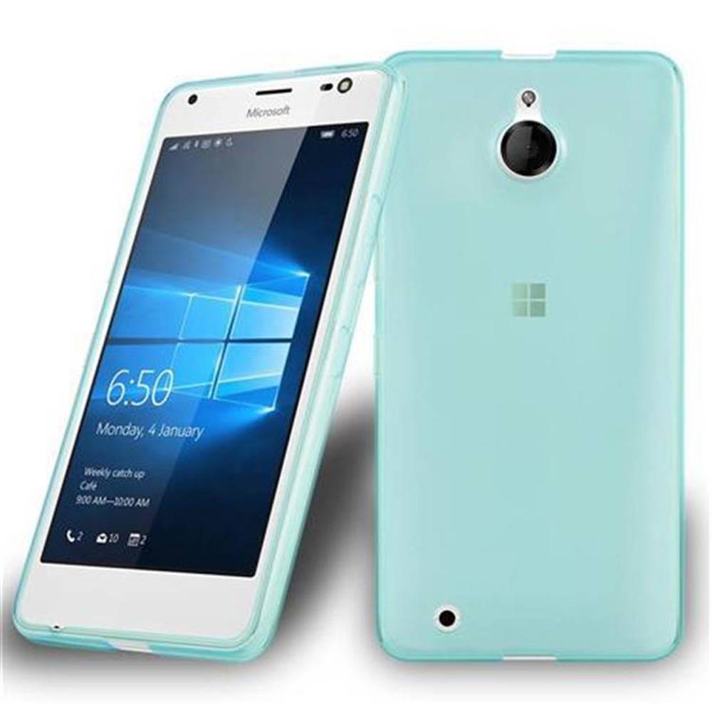 Cadorabo Hülle für Nokia Lumia 850 Schutz Hülle in Blau Schutzhülle TPU Silikon Cover Etui Case