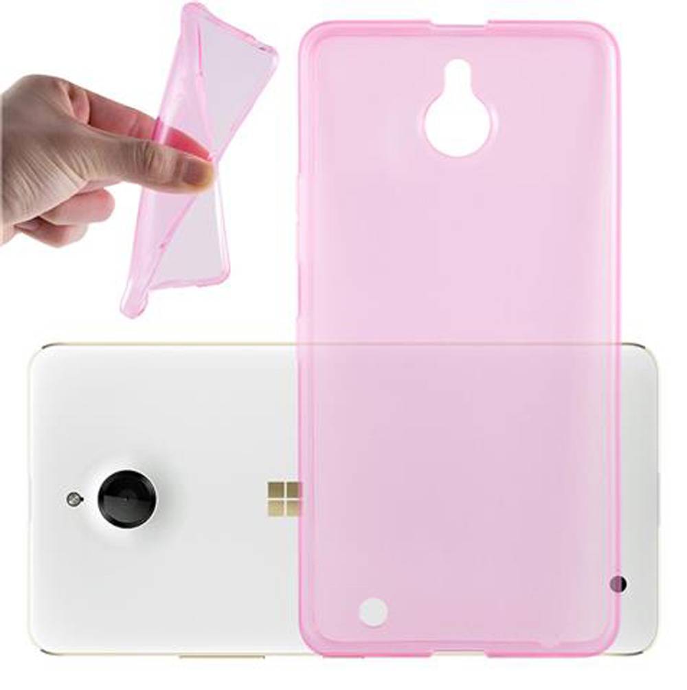 Cadorabo Hülle für Nokia Lumia 850 Schutz Hülle in Pink Schutzhülle TPU Silikon Cover Etui Case
