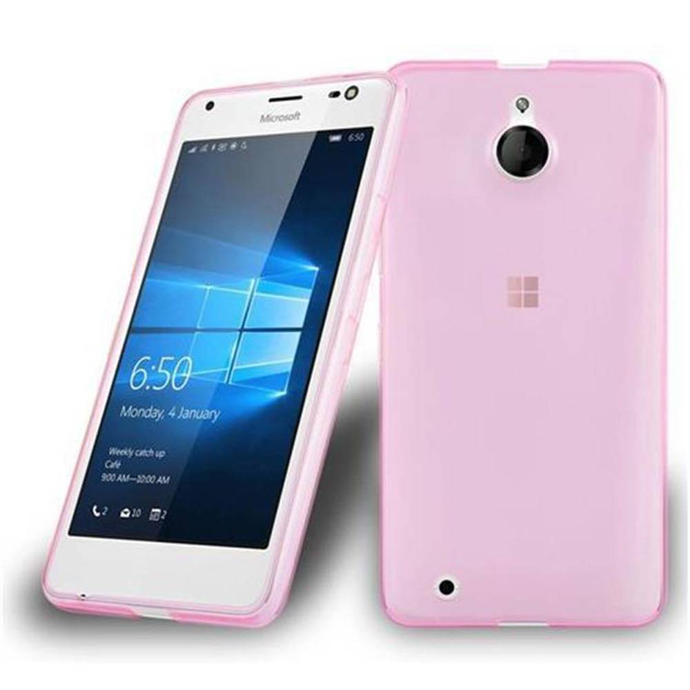 Cadorabo Hülle für Nokia Lumia 850 Schutz Hülle in Pink Schutzhülle TPU Silikon Cover Etui Case