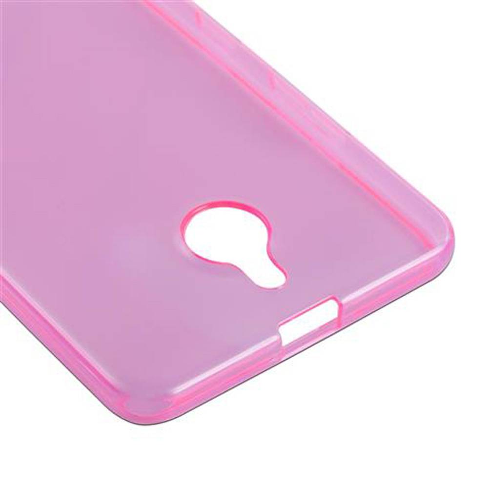 Cadorabo Hülle für Nokia Lumia 850 Schutz Hülle in Pink Schutzhülle TPU Silikon Cover Etui Case