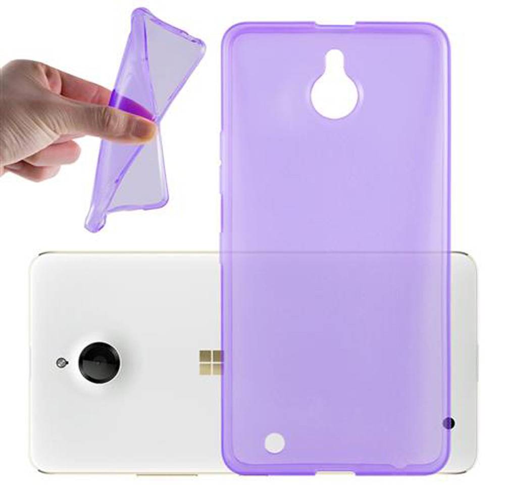 Cadorabo Hülle für Nokia Lumia 850 Schutz Hülle in Lila Schutzhülle TPU Silikon Cover Etui Case