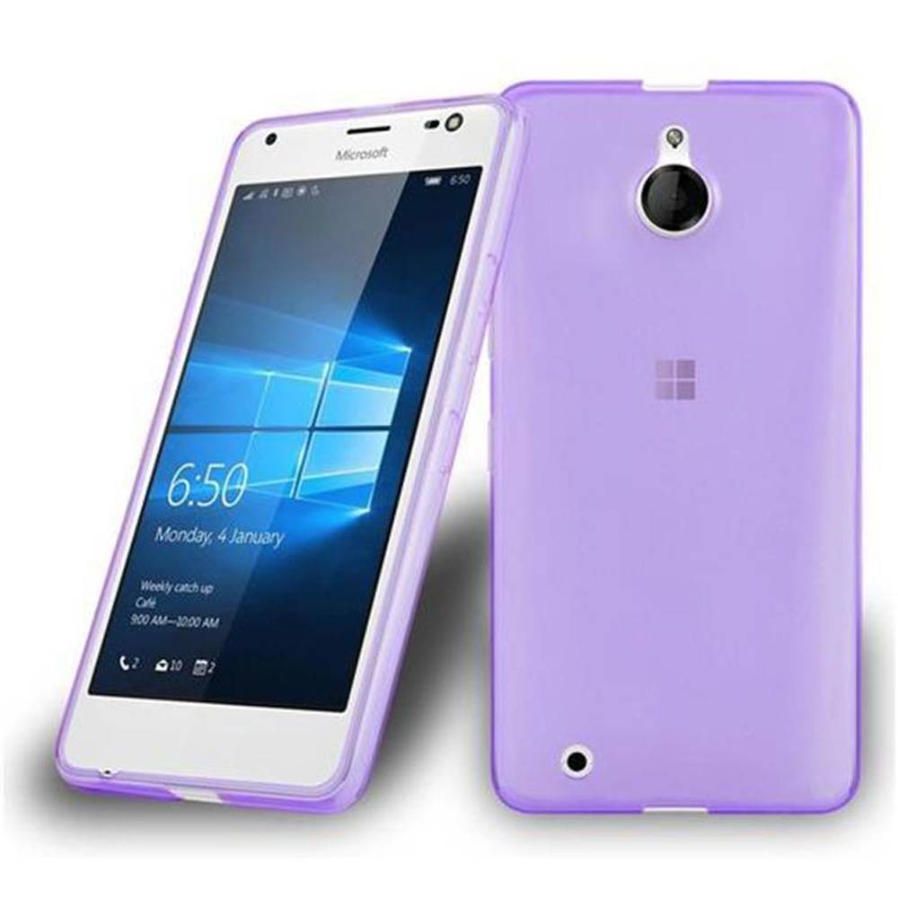 Cadorabo Hülle für Nokia Lumia 850 Schutz Hülle in Lila Schutzhülle TPU Silikon Cover Etui Case