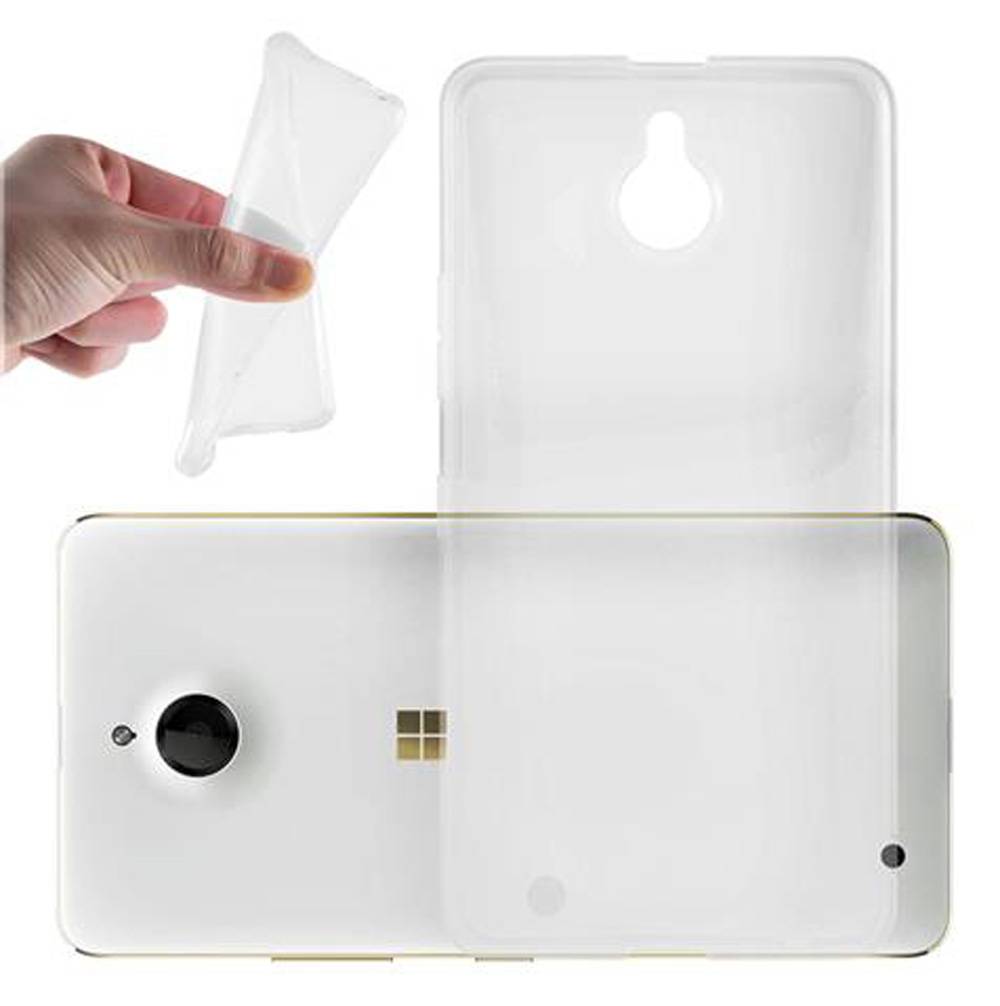 Cadorabo Hülle für Nokia Lumia 850 Schutz Hülle in Transparent Schutzhülle TPU Silikon Cover Etui Case