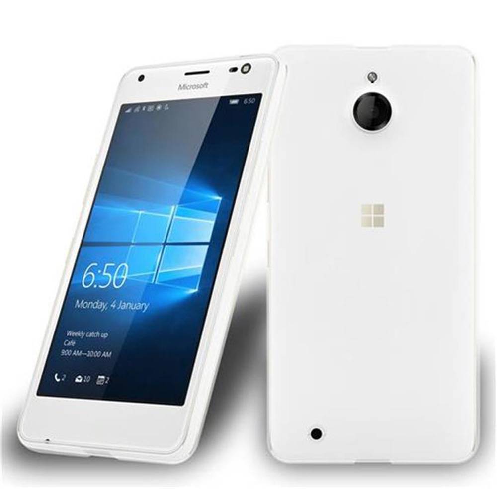 Cadorabo Hülle für Nokia Lumia 850 Schutz Hülle in Transparent Schutzhülle TPU Silikon Cover Etui Case