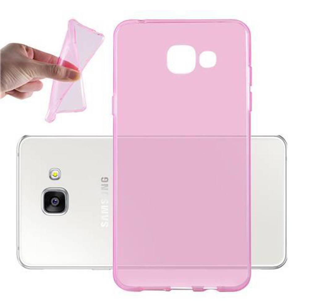 Cadorabo Hülle für Samsung Galaxy A5 2016 Schutz Hülle in Pink Schutzhülle TPU Silikon Cover Etui Case