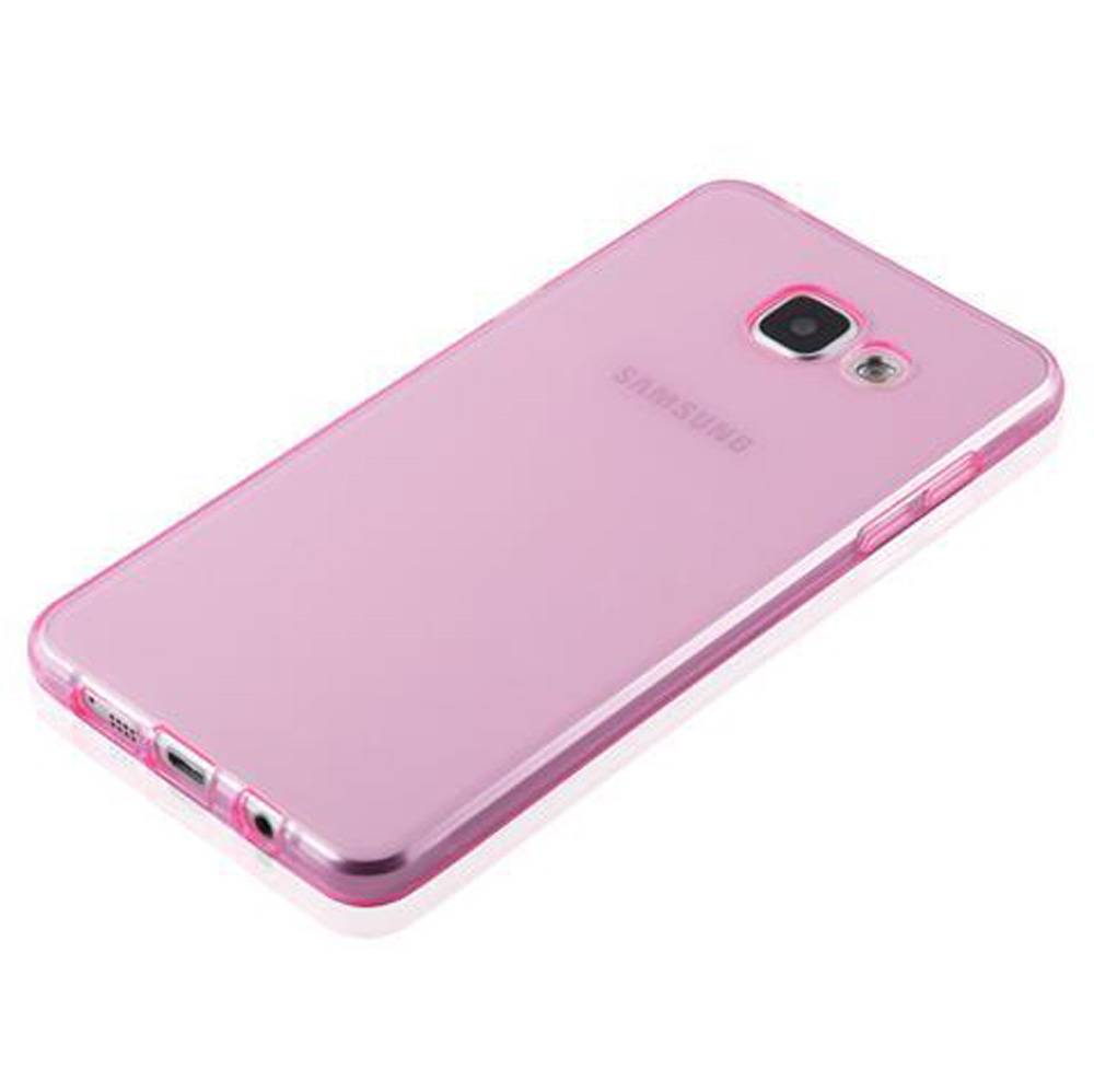 Cadorabo Hülle für Samsung Galaxy A5 2016 Schutz Hülle in Pink Schutzhülle TPU Silikon Cover Etui Case