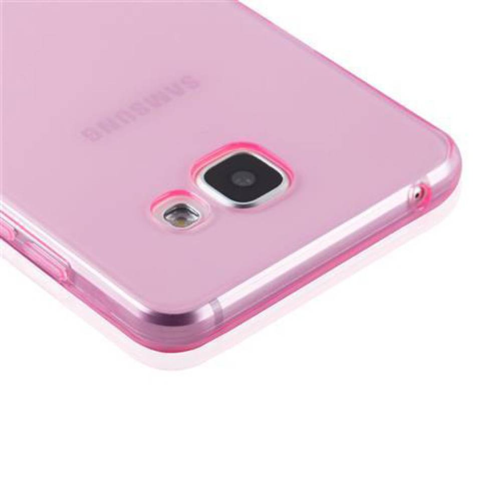 Cadorabo Hülle für Samsung Galaxy A5 2016 Schutz Hülle in Pink Schutzhülle TPU Silikon Cover Etui Case