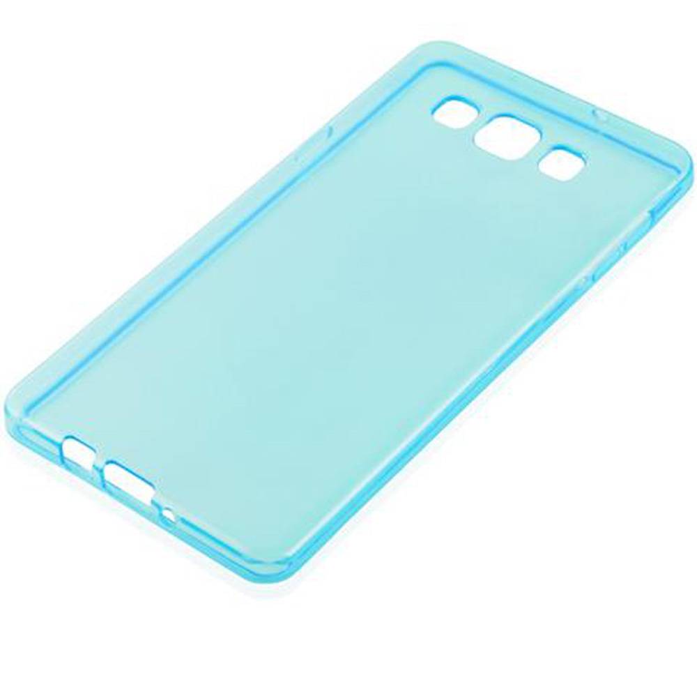 Cadorabo Hülle für Samsung Galaxy A7 2015 Schutz Hülle in Blau Schutzhülle TPU Silikon Cover Etui Case