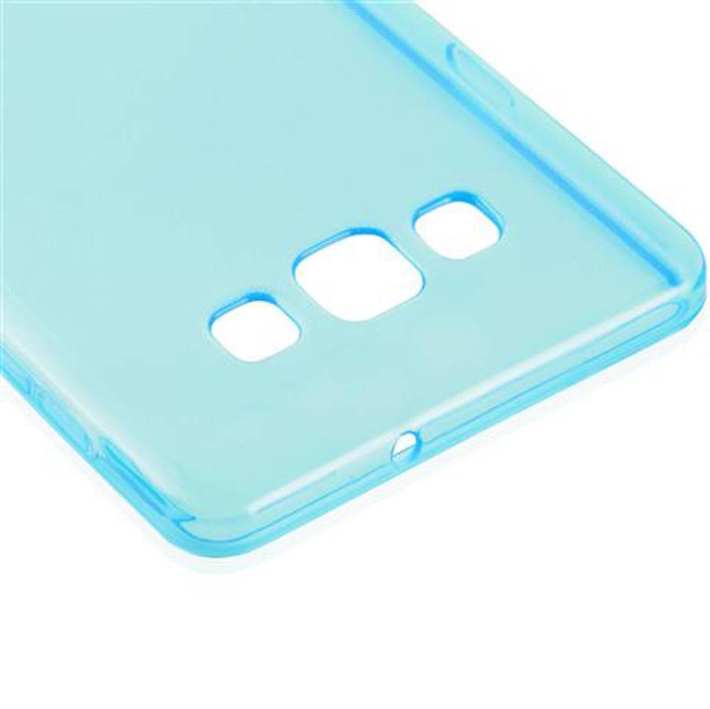 Cadorabo Hülle für Samsung Galaxy A7 2015 Schutz Hülle in Blau Schutzhülle TPU Silikon Cover Etui Case