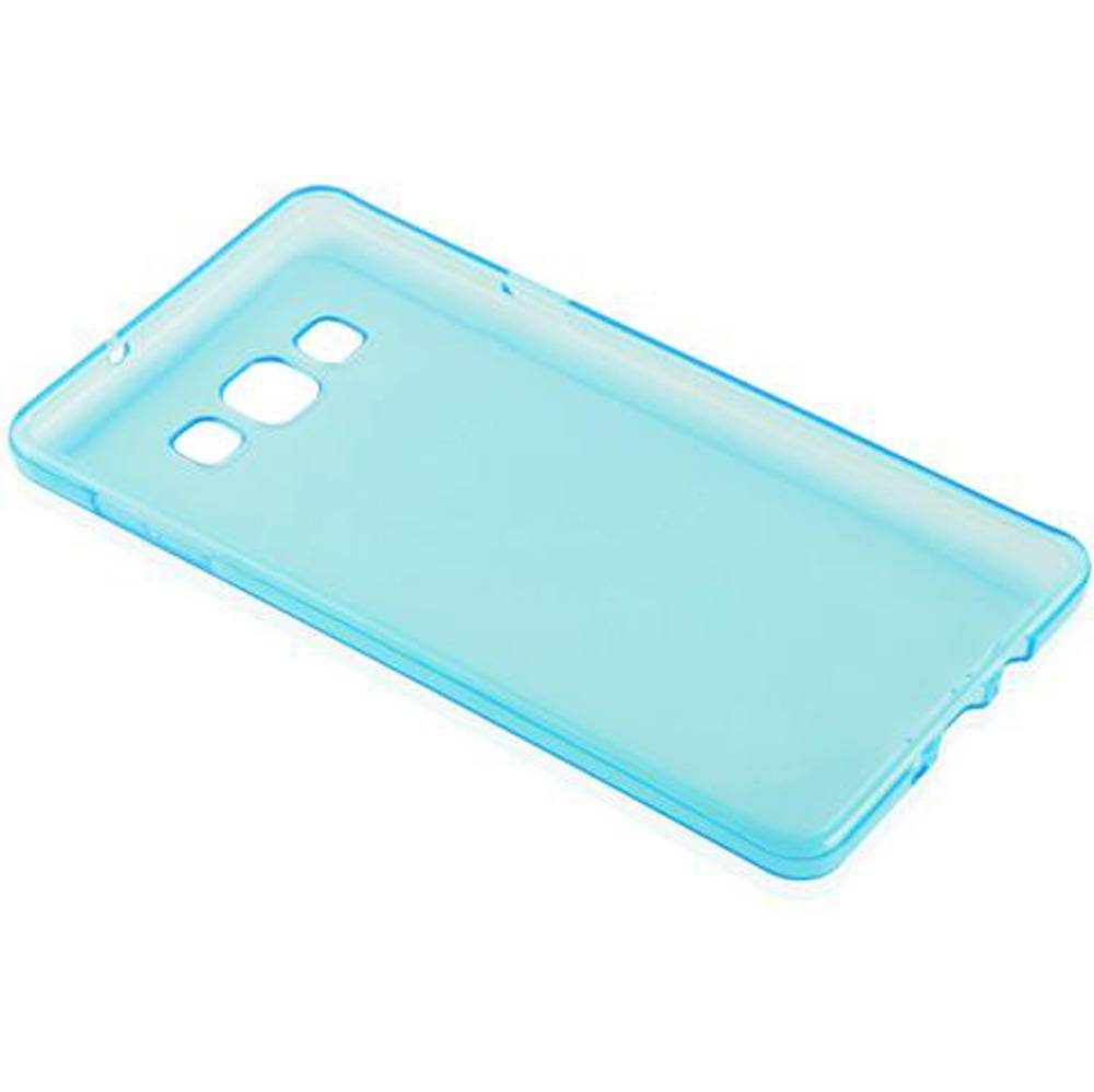Cadorabo Hülle für Samsung Galaxy A7 2015 Schutz Hülle in Blau Schutzhülle TPU Silikon Cover Etui Case