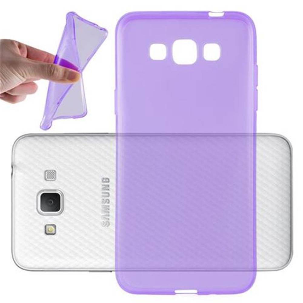 Cadorabo Hülle für Samsung Galaxy GRAND 3 Schutz Hülle in Lila Schutzhülle TPU Silikon Cover Etui Case