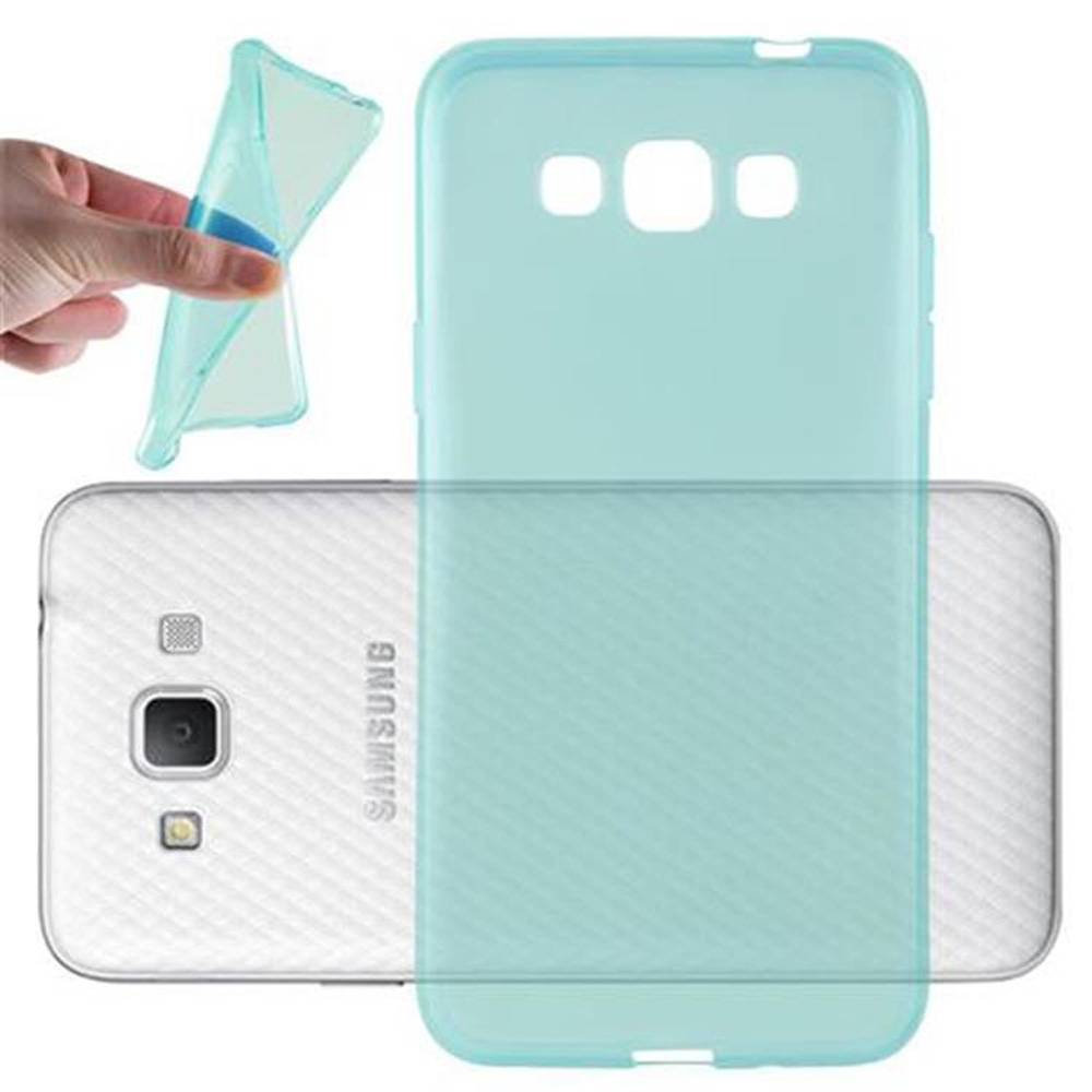 Cadorabo Hülle für Samsung Galaxy GRAND 3 Schutz Hülle in Blau Schutzhülle TPU Silikon Cover Etui Case