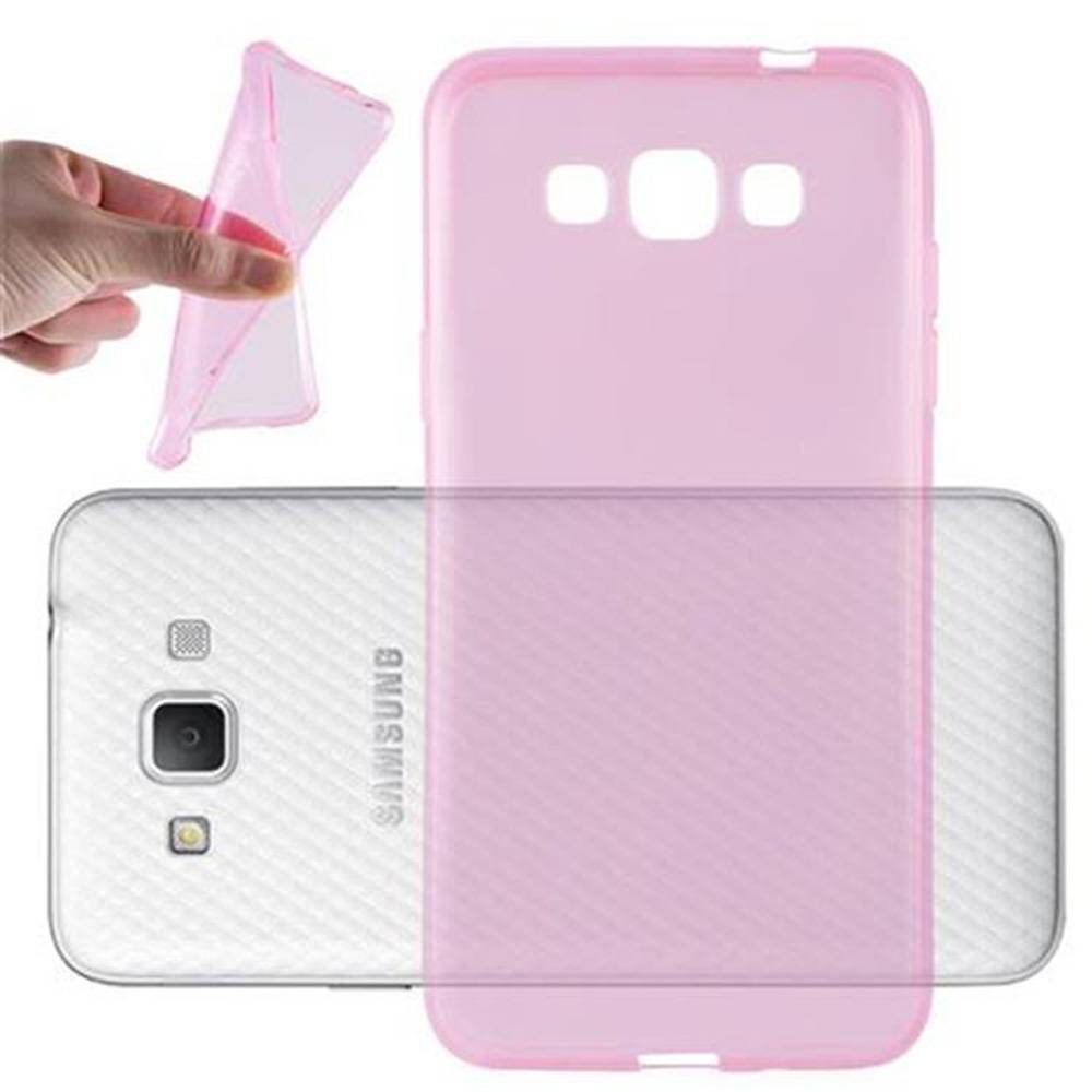 Cadorabo Hülle für Samsung Galaxy GRAND 3 Schutz Hülle in Pink Schutzhülle TPU Silikon Cover Etui Case