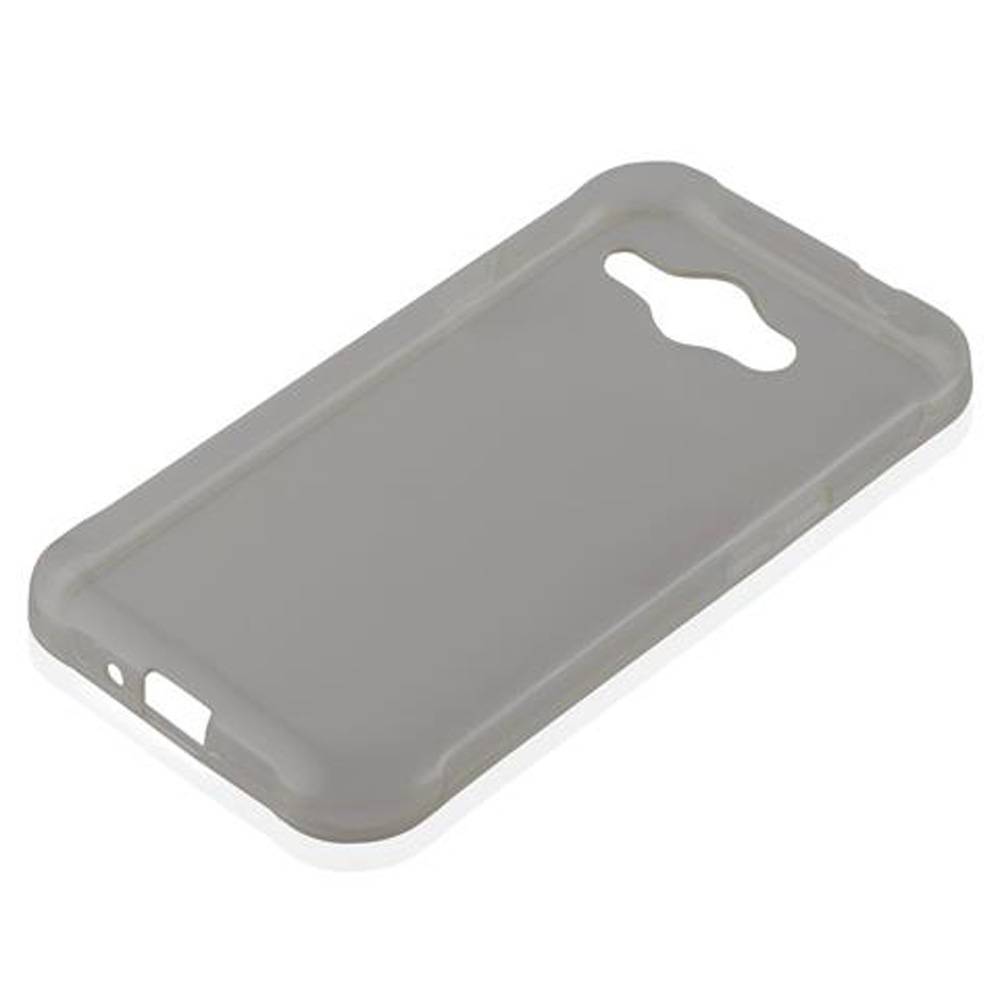 Cadorabo Hülle für Samsung Galaxy J1 ACE Schutz Hülle in Schwarz Schutzhülle TPU Silikon Cover Etui Case