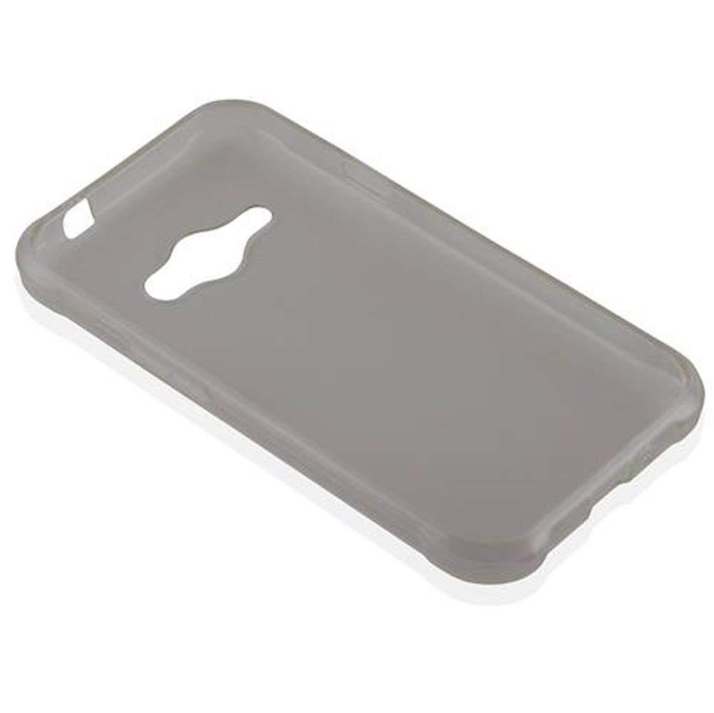 Cadorabo Hülle für Samsung Galaxy J1 ACE Schutz Hülle in Schwarz Schutzhülle TPU Silikon Cover Etui Case