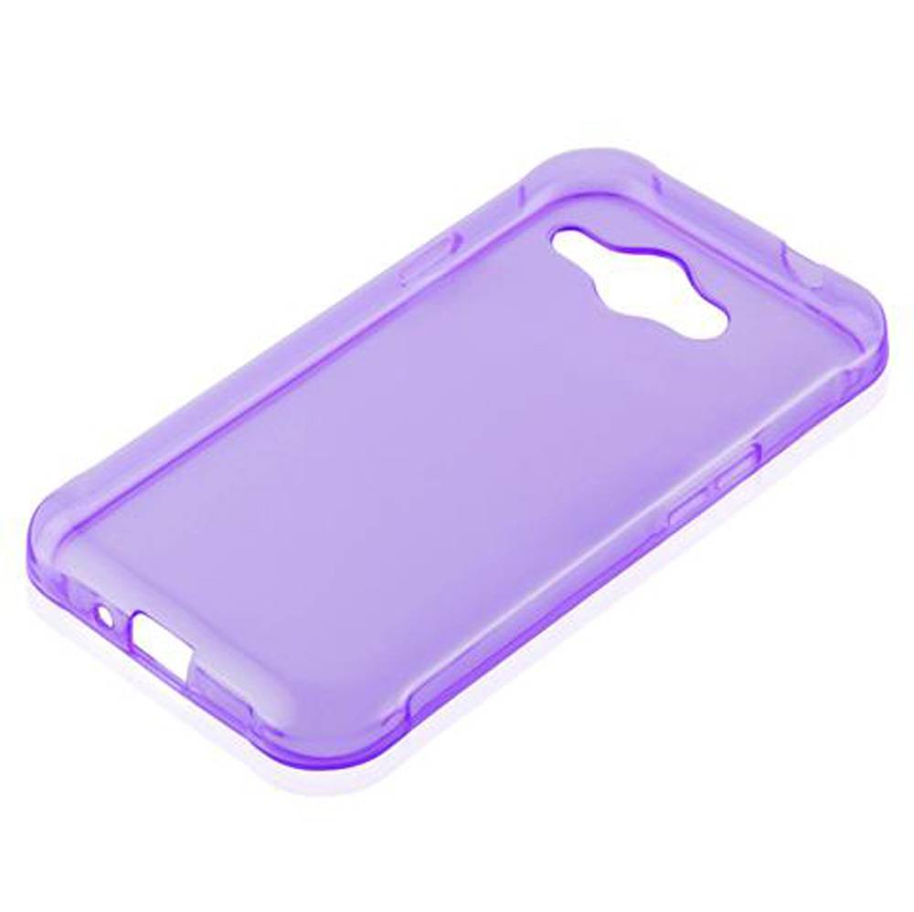 Cadorabo Hülle für Samsung Galaxy J1 ACE Schutz Hülle in Lila Schutzhülle TPU Silikon Cover Etui Case