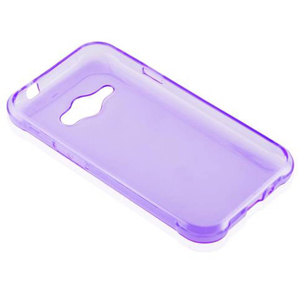Cadorabo Hülle für Samsung Galaxy J1 ACE Schutz Hülle in Lila Schutzhülle TPU Silikon Cover Etui Case