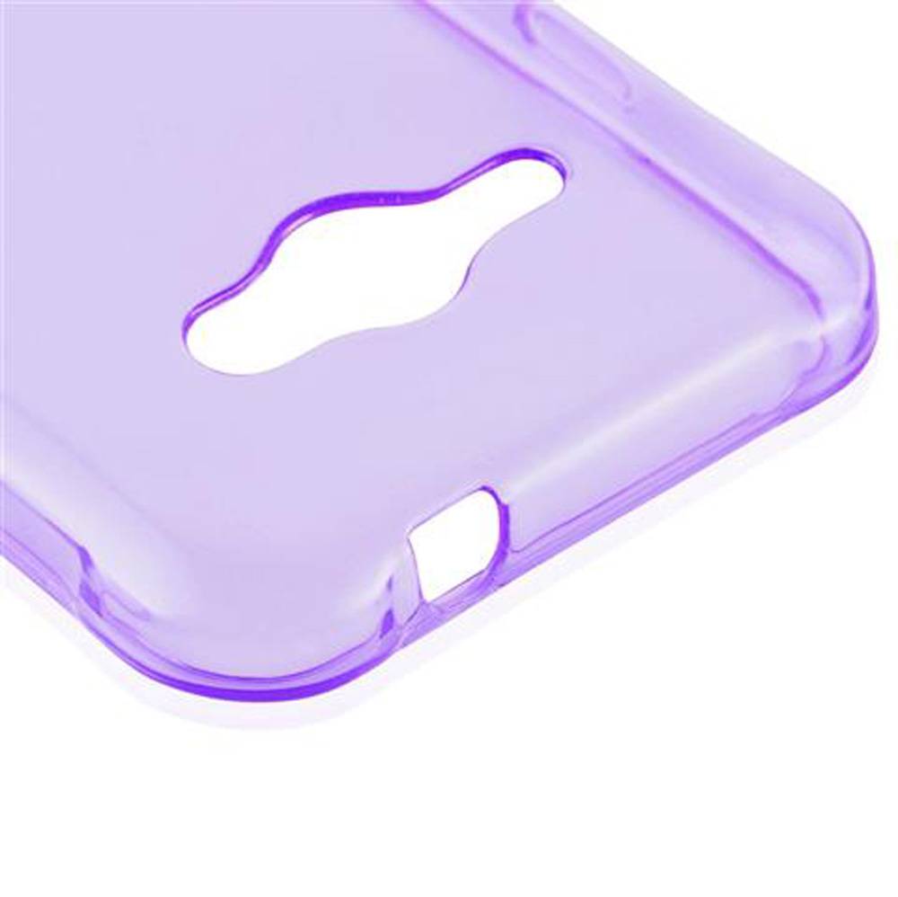 Cadorabo Hülle für Samsung Galaxy J1 ACE Schutz Hülle in Lila Schutzhülle TPU Silikon Cover Etui Case