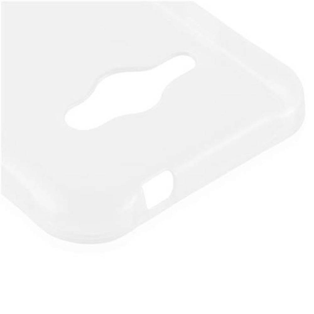 Cadorabo Hülle für Samsung Galaxy J1 ACE Schutz Hülle in Transparent Schutzhülle TPU Silikon Cover Etui Case