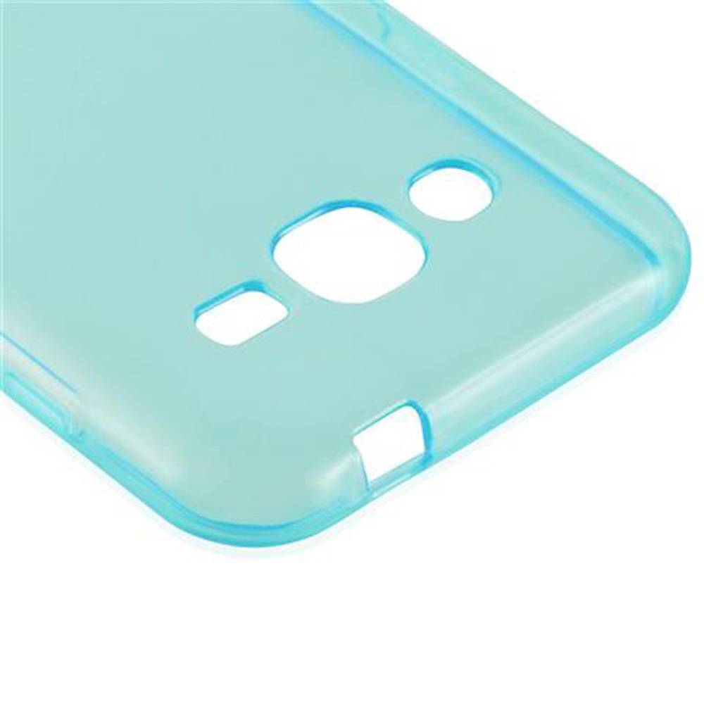 Cadorabo Hülle für Samsung Galaxy J2 2015 Schutz Hülle in Blau Schutzhülle TPU Silikon Cover Etui Case