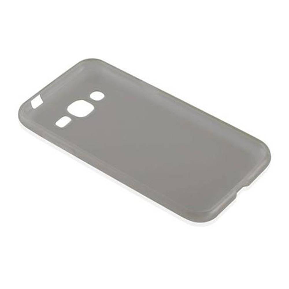 Cadorabo Hülle für Samsung Galaxy J2 2015 Schutz Hülle in Schwarz Schutzhülle TPU Silikon Cover Etui Case