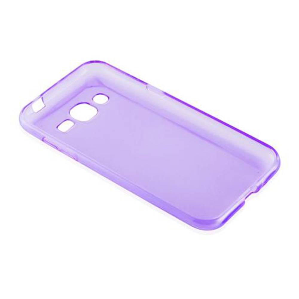 Cadorabo Hülle für Samsung Galaxy J2 2015 Schutz Hülle in Lila Schutzhülle TPU Silikon Cover Etui Case