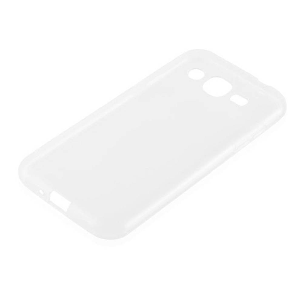 Cadorabo Hülle für Samsung Galaxy J2 2015 Schutz Hülle in Transparent Schutzhülle TPU Silikon Cover Etui Case