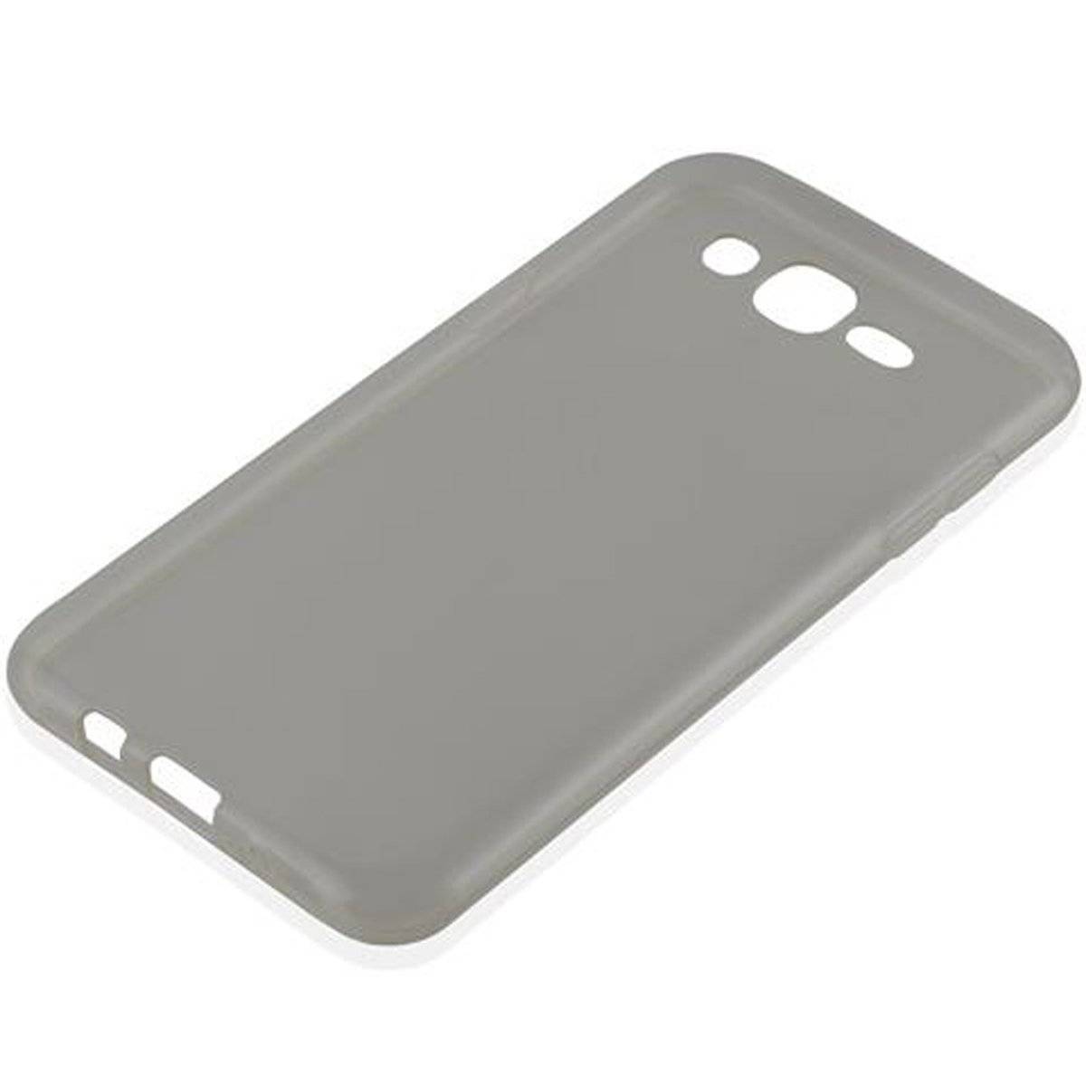 Flexible TPU Silikon Handy Schutzhülle - Hülle - ultra slim, transparent schwarz, Backcover für Samsung Galaxy J7 2015