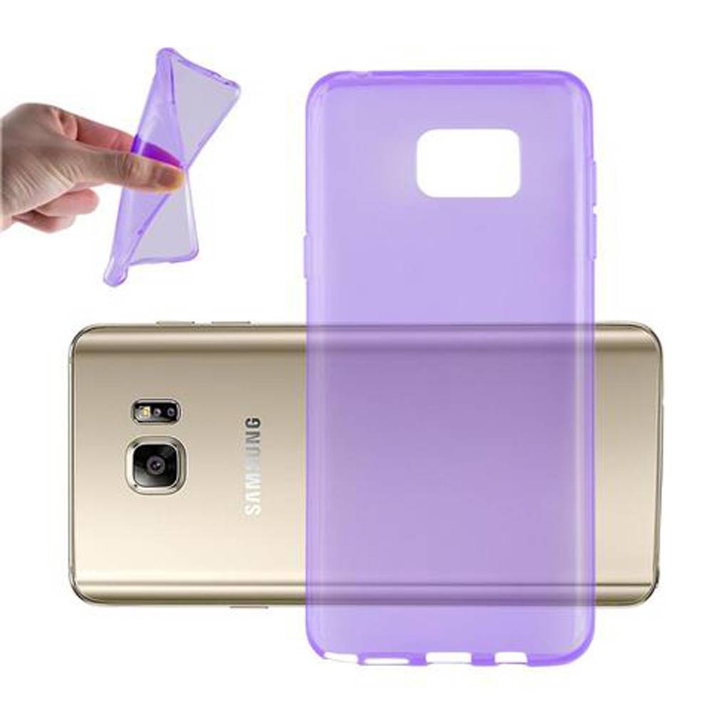 Cadorabo Hülle für Samsung Galaxy NOTE 5 Schutz Hülle in Lila Schutzhülle TPU Silikon Cover Etui Case