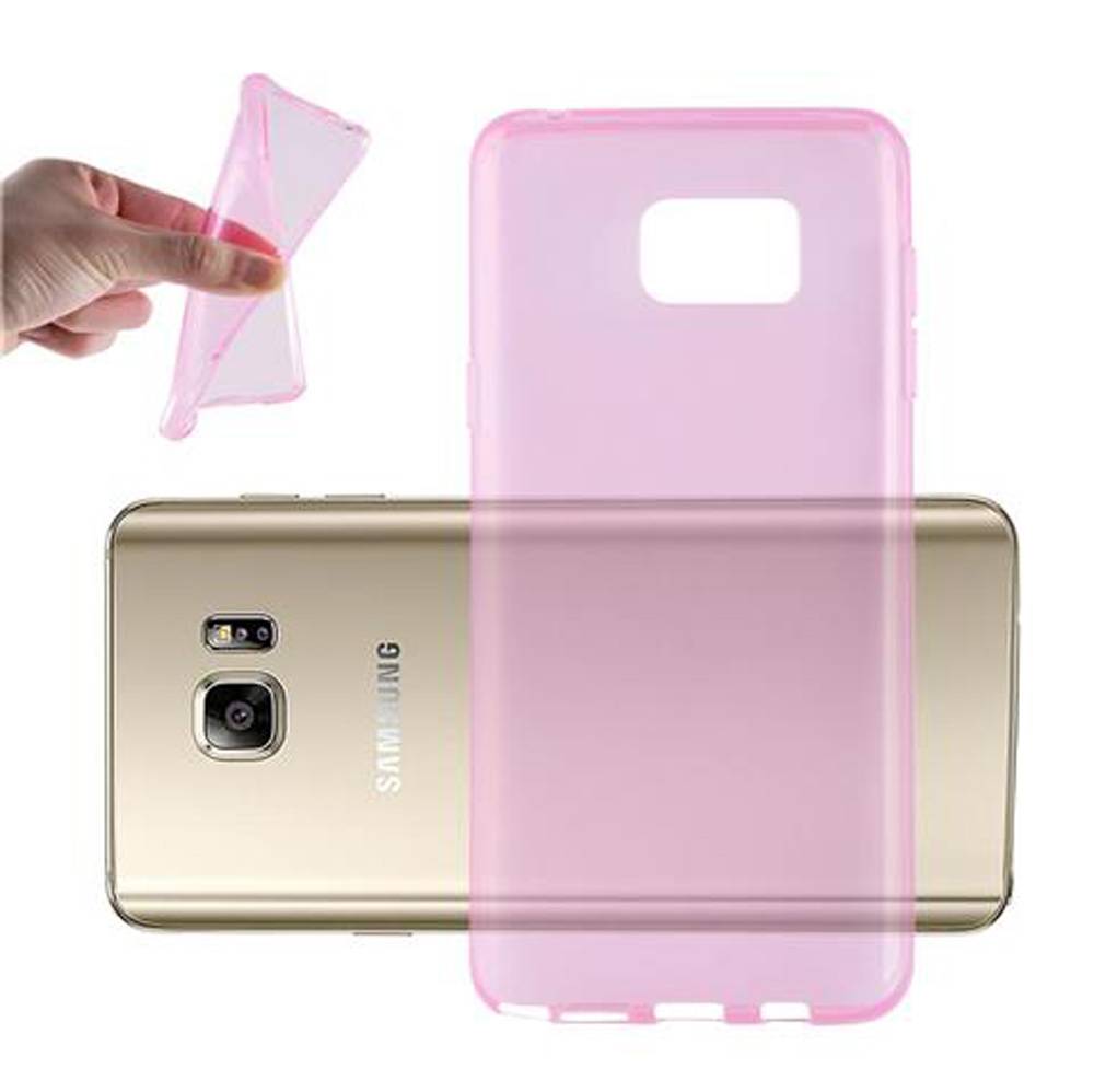Cadorabo Hülle für Samsung Galaxy NOTE 5 Schutz Hülle in Pink Schutzhülle TPU Silikon Cover Etui Case