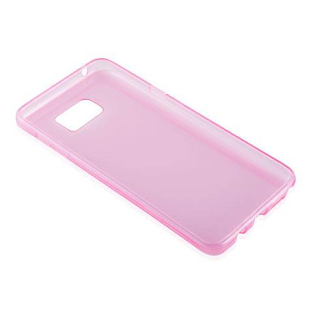 Cadorabo Hülle für Samsung Galaxy NOTE 5 Schutz Hülle in Pink Schutzhülle TPU Silikon Cover Etui Case