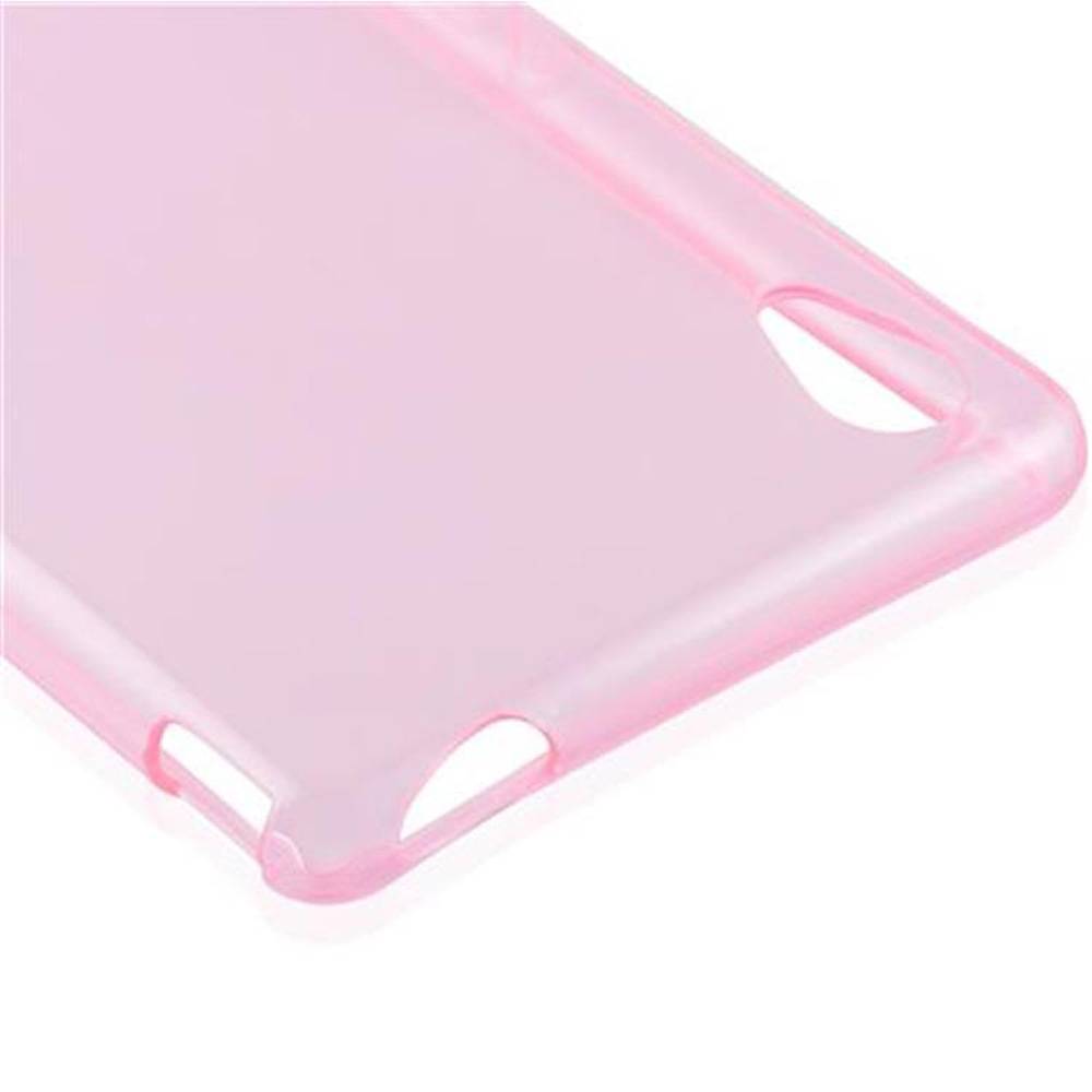 Cadorabo Hülle für Sony Xperia M4 AQUA Schutz Hülle in Pink Schutzhülle TPU Silikon Cover Etui Case