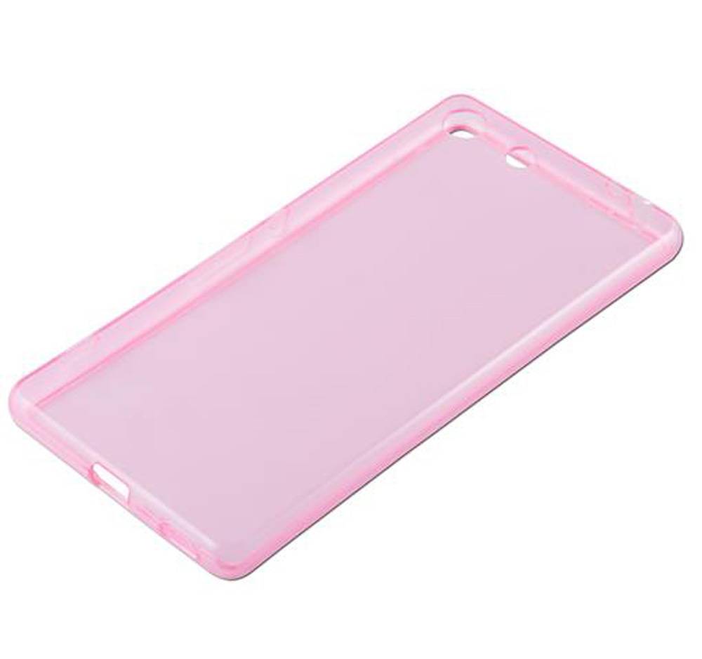 Cadorabo Hülle für Sony Xperia M5 Schutz Hülle in Pink Schutzhülle TPU Silikon Cover Etui Case