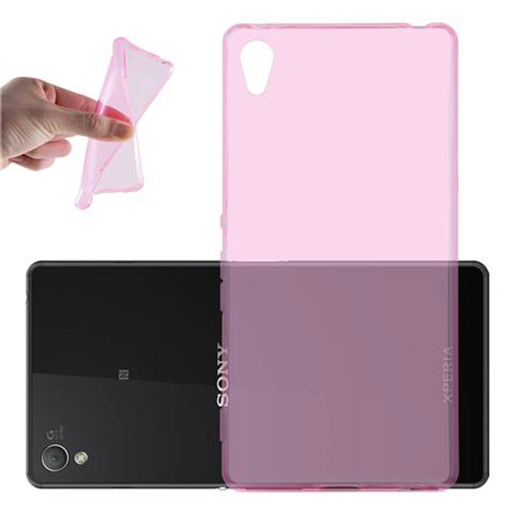 Cadorabo Hülle für Sony Xperia Z3 PLUS / Z4 Schutz Hülle in Pink Schutzhülle TPU Silikon Cover Etui Case