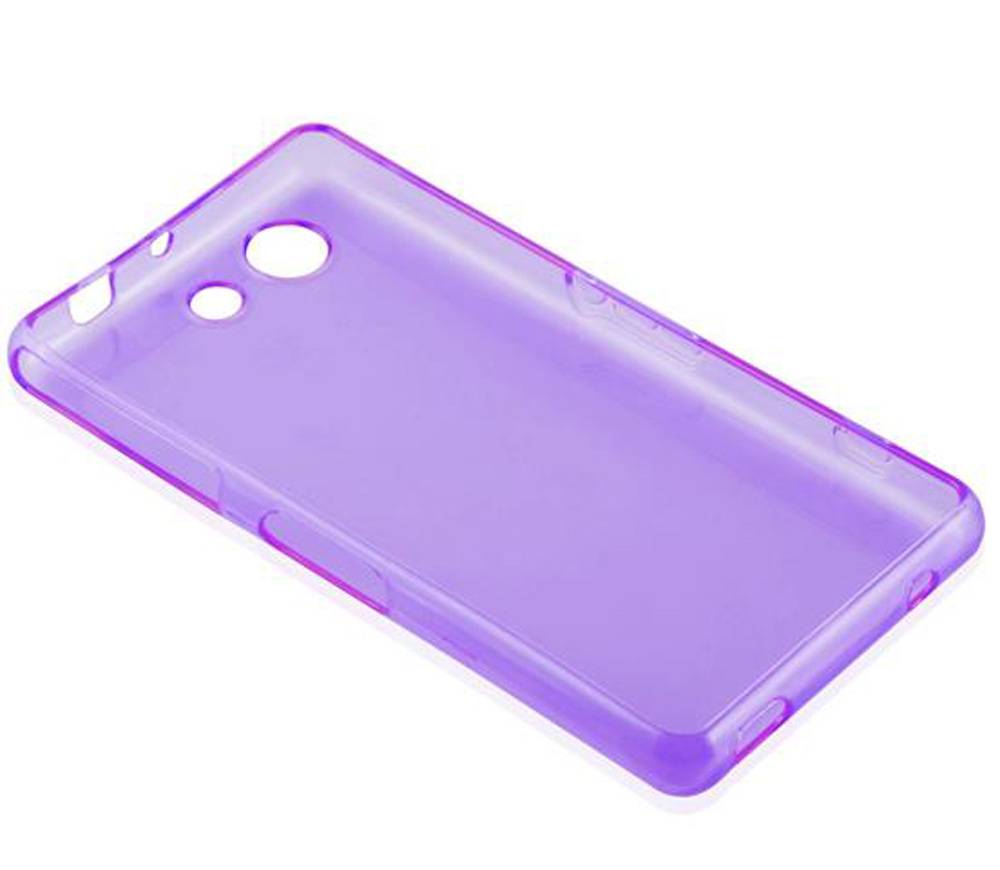 Cadorabo Hülle für Sony Xperia Z4 MINI / Z3 PLUS COMPACT Schutz Hülle in Lila Schutzhülle TPU Silikon Cover Etui Case