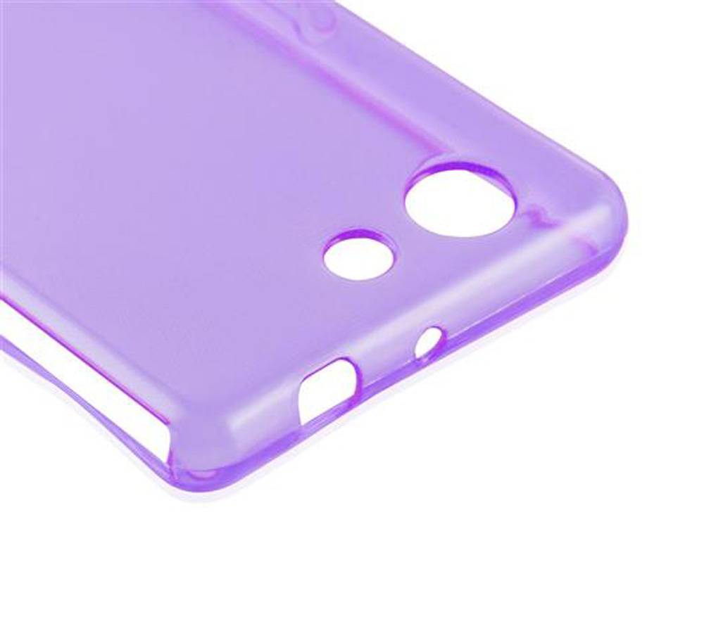 Cadorabo Hülle für Sony Xperia Z4 MINI / Z3 PLUS COMPACT Schutz Hülle in Lila Schutzhülle TPU Silikon Cover Etui Case