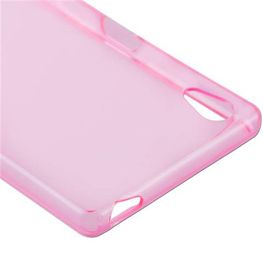 Cadorabo Hülle für Sony Xperia Z5 Schutz Hülle in Pink Schutzhülle TPU Silikon Cover Etui Case