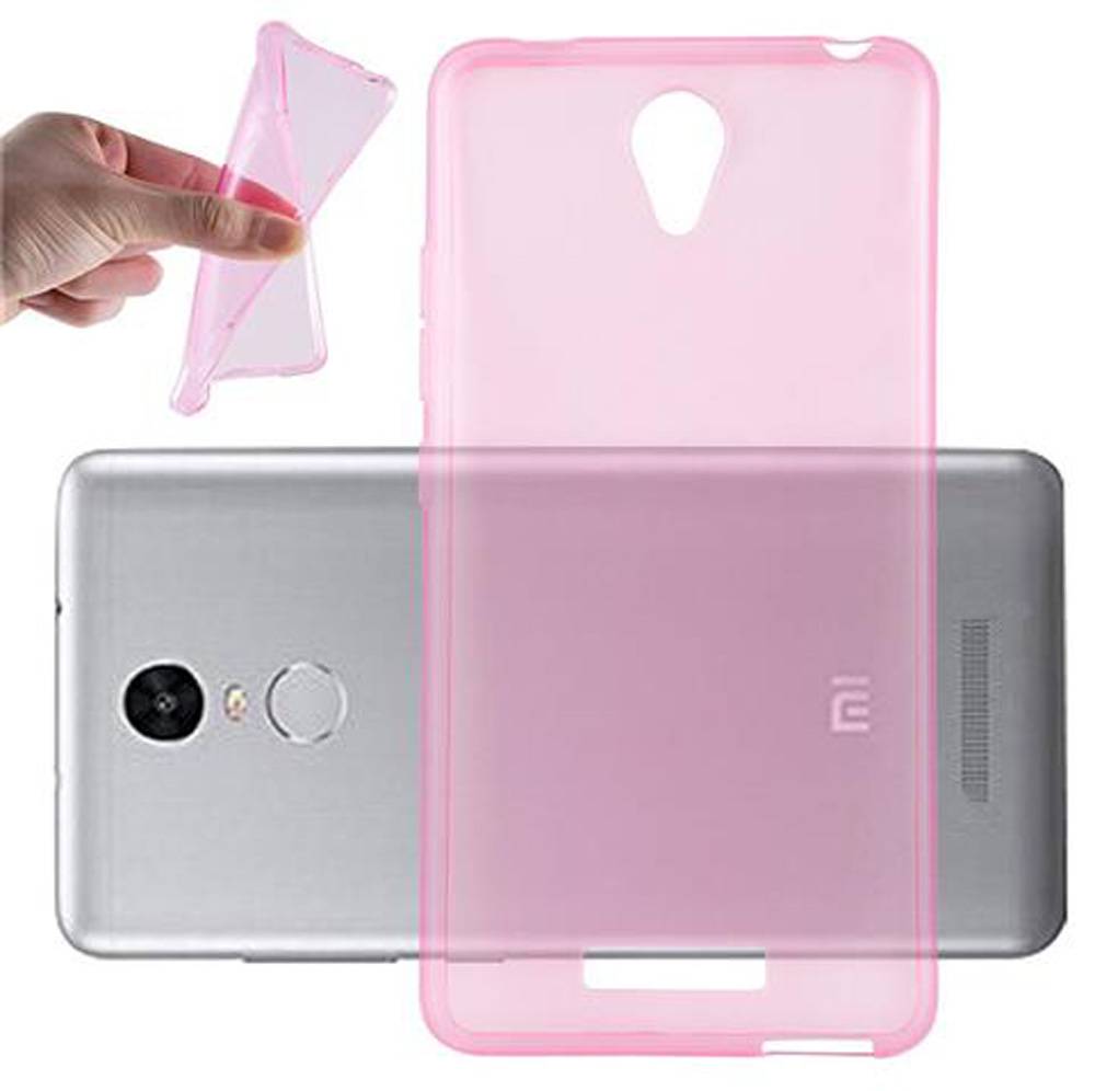 Cadorabo Hülle für Xiaomi RedMi 3 Schutz Hülle in Pink Schutzhülle TPU Silikon Cover Etui Case