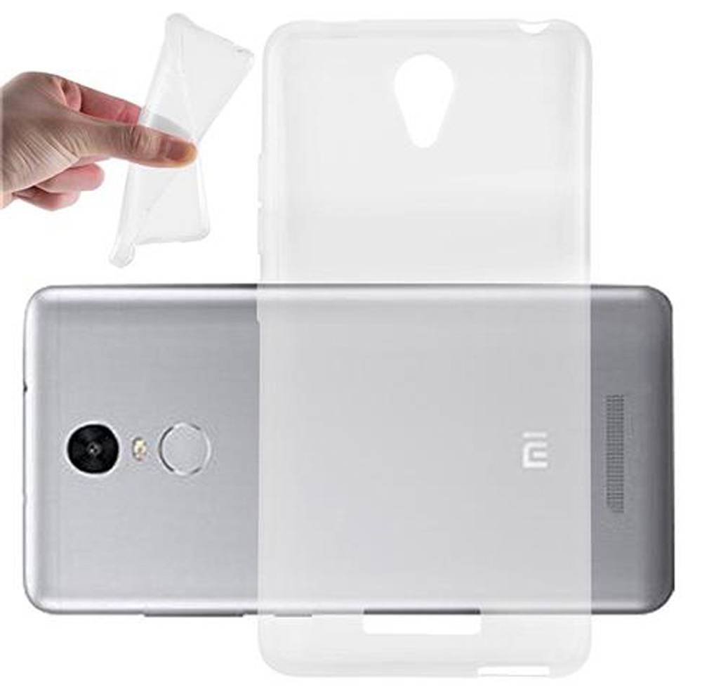 Cadorabo Hülle für Xiaomi RedMi 3 Schutz Hülle in Transparent Schutzhülle TPU Silikon Cover Etui Case