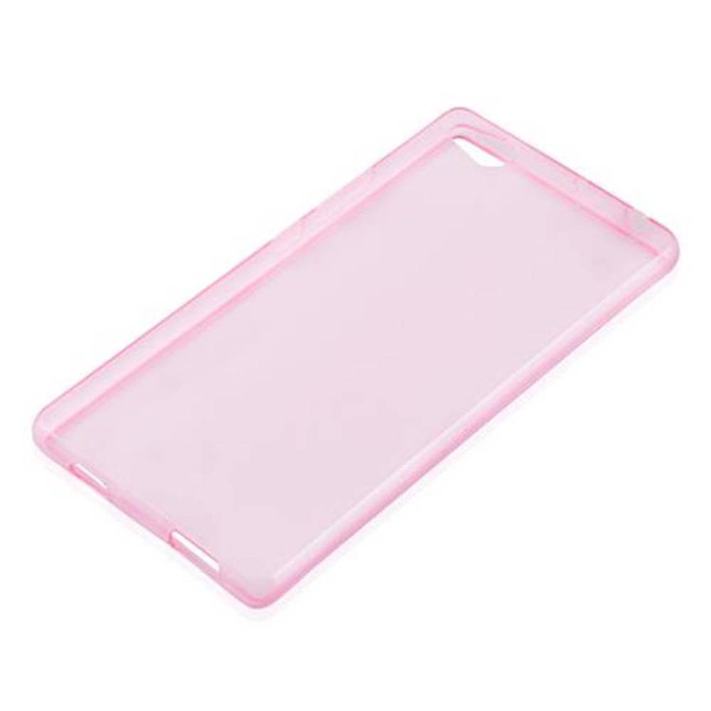 Cadorabo Hülle für ZTE Nubia Z9 MAX Schutz Hülle in Pink Schutzhülle TPU Silikon Cover Etui Case