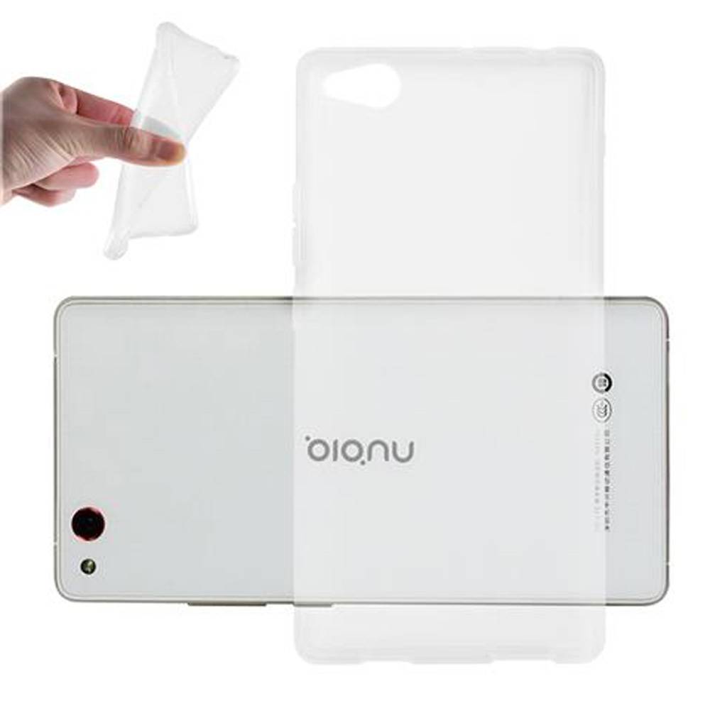 Cadorabo Hülle für ZTE Nubia Z9 MAX Schutz Hülle in Transparent Schutzhülle TPU Silikon Cover Etui Case
