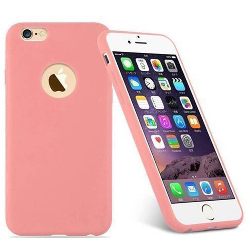 Cadorabo Hülle für Apple iPhone 6 / 6S Schutzhülle in Rosa Handyhülle TPU Silikon Etui Case Cover